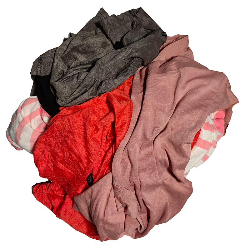 Used T-shirt Cotton Wiping Rags for Domestic and Industrial Waste Dark color Used Clothes Cleaning Rags