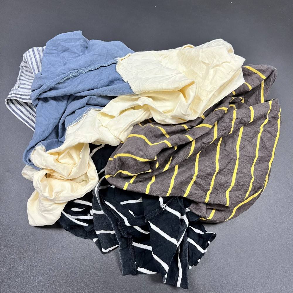 Domestic and Industrial Waste Used T-shirt Cotton Wiping Rags Dark Color Scrap Cotton Cleaning Rags