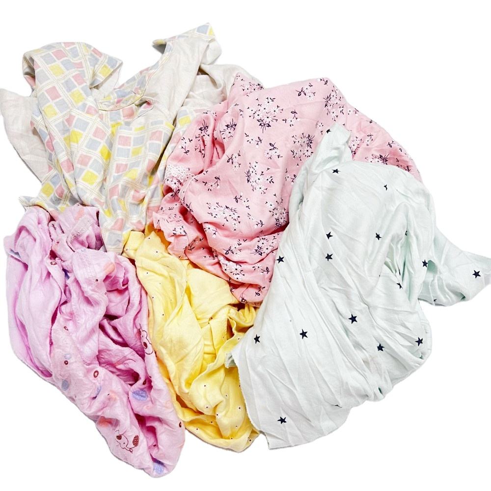 Good cotton material Reusable cloth for making rag Light Color Pure Cotton Quality T Shirt industrial rag bag